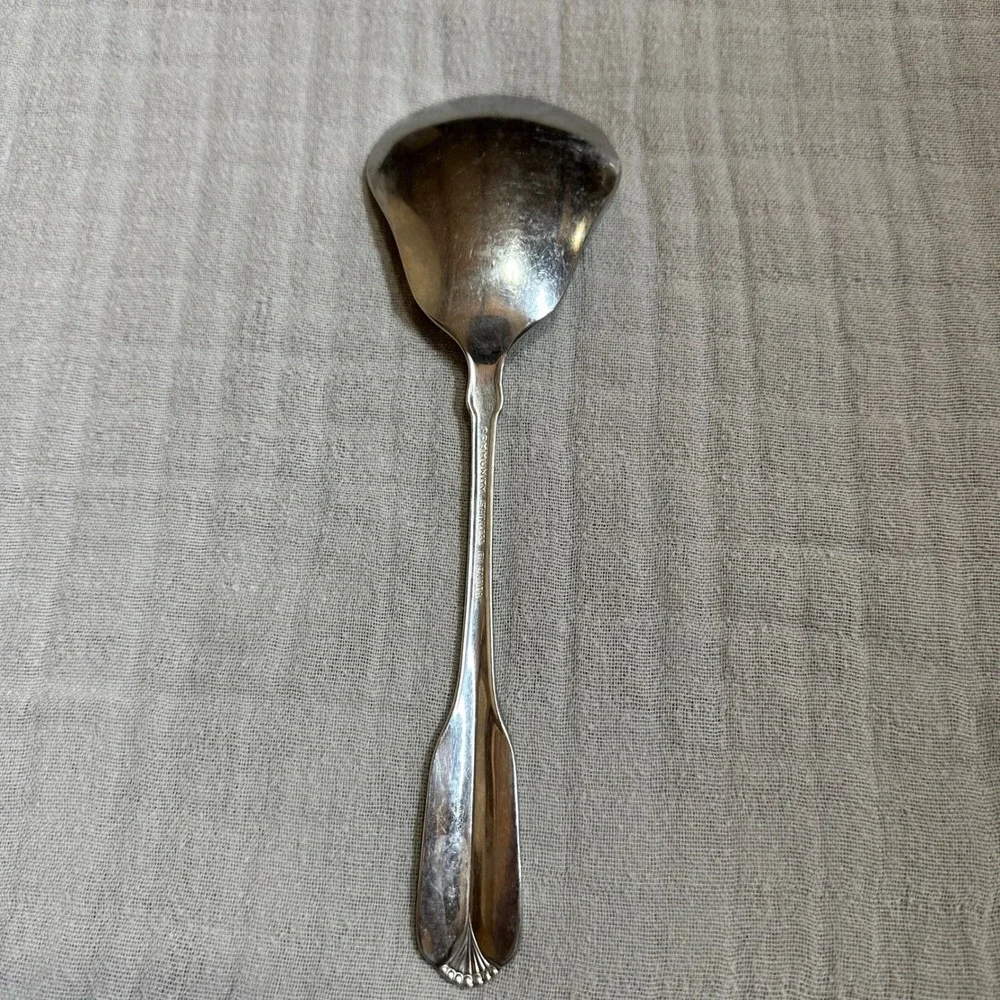 Lady Hamilton stainless by ONEIDA solid smooth casserole spoon 9